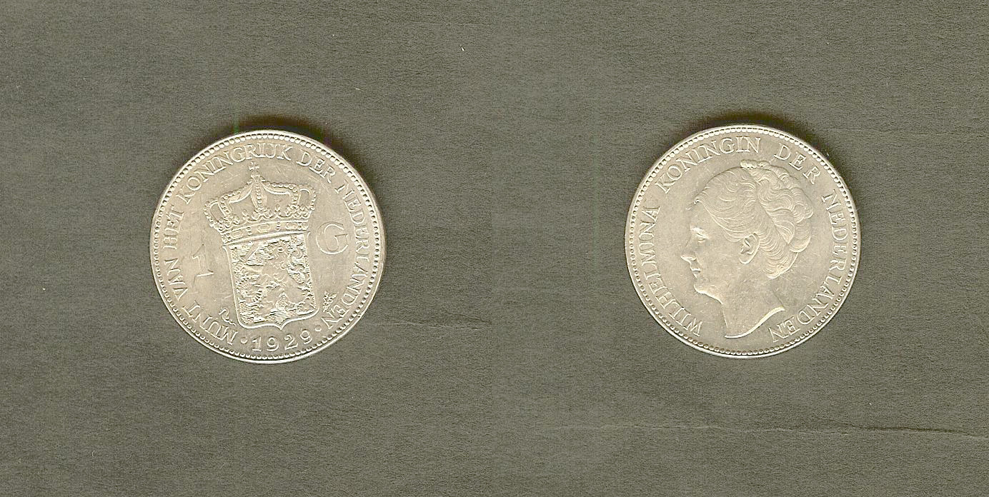 Pays-Bas 1 gulden 1929  SPL à FDC